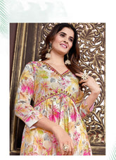 Cordial Salwar Suit in Cream Colour